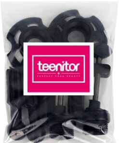 Teenitor Wig Mannequin Head Stand, 2 Pack Cosmetology Manikin Stand Mannequin Head Holder Clamp Black Wig Stand Holder 29 51u CIkfq4L