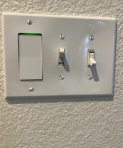 BN-LINK WiFi Smart in-Wall Light Switch, No Hub Required with Timer Function, White, Compatible with Alexa and Google Assistant, Neutral Wire Needed, 2.4 Ghz Network Only 1P-Smart Light Switch 21 51u sbz4abL