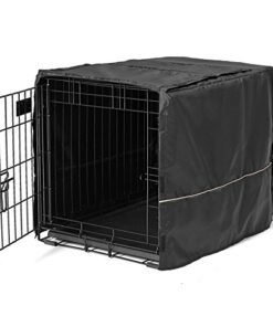 MidWest Homes for Pets Dog Crate Cover, Privacy Dog Crate Cover Fits MidWest Dog Crates, Machine Wash & Dry 24-Inch Black 27 51u3 36oKeL