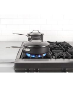 Chef's Classic Nonstick Hard Anodized Cookware 13 Piece Set, 66-13,Black 7 51u5EB4X nL