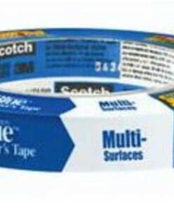 3M Scotch-Blue 2090 Safe-Release Crepe Paper Multi-Surfaces Painters Masking Tape, 27 lbs/in Tensile Strength, 60 yds Length x 3/4