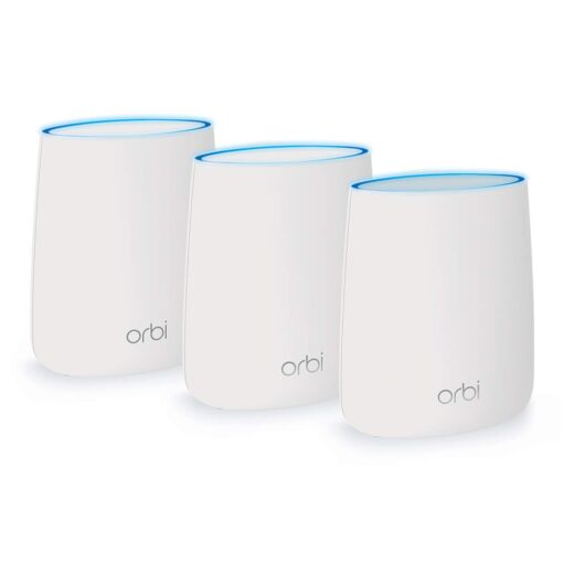 NETGEAR Orbi Tri-Band Whole Home Mesh WiFi System with 2.2Gbps Speed (RBK23) - Discontinued by Manufacturer