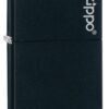Zippo Matte Pocket Lighters Logo Black