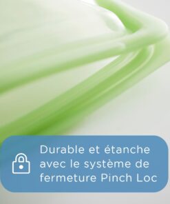 Stasher Reusable Silicone Storage Bag, Food Storage Container, Microwave and Dishwasher Safe, Leak-free, Snack, Aqua 16 51uDAzKQG7L