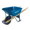 Jackson M6T22 M6T22KB Wheelbarrow, 6-Cubic Foot Capacity, Blue Steel Contractor Wheelbarrow