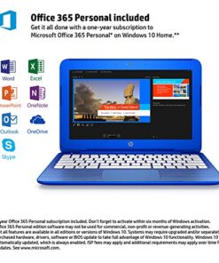 (Discontinued) HP Stream 11-r010nr 11.6-Inch Notebook (Intel Celeron Processor, 2GB RAM, 32 GB Hard Drive, Windows 10 Home 64- Bit), Cobalt Blue 11 51uFLRhsFsL
