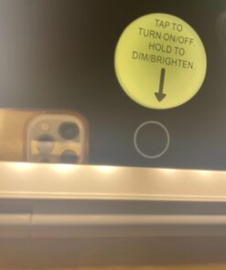 FUNTOUCH Rechargeable Travel Makeup Mirror with 72 Led Lights, Portable Lighted Beauty Mirror, 3 Color Lighting, Dimmable Touch Screen, Tabletop LED Folding Cosmetic Vanity Mirror White 45 51uHooaNolL