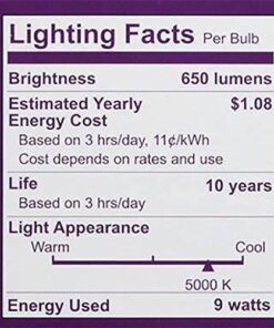Philips LED Dimmable BR30 Light Bulb: 650-Lumen, 5000-Kelvin, 9-Watt (65-Watt Equivalent), E26 Base, Daylight, 3-Pack 3 Count (Pack of 1) 10 51uJIP2MUPL