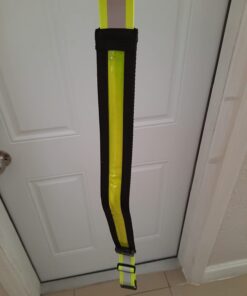 ILLUMISEEN LED Reflective Belt Sash | High Visibility LED Lights with 2 Lighting Modes | Adjustable Quick Release Buckle | USB Rechargeable, No Batteries Needed | Weatherproof Professional Safety Gear Green 31 51uNB198hIL