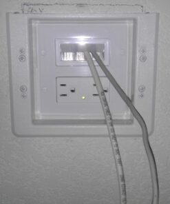 Arlington TVBU505-1 Recessed TV Box Wall Plate Kit Paintable 2-Gang, White Plastic 2 Gang 34 51uRmRTCjHL