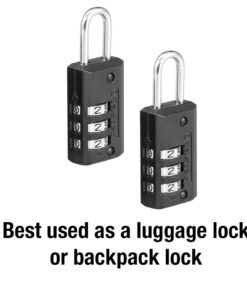 Master Lock Set Your Own Combination Luggage Lock, 2 count (Pack of 1), Black 2 count (Pack of 1) 31 51uX6 HqVOL