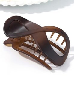 Brinie French Concord Hair Clip Acrylic Hair Claw Clips Thick Hair Flat Hair Clips Grip Hair Banana Barrettes for Styling Hair Accessories for Women and Girls (Pack of 2) 14 51uZ0WV6upL