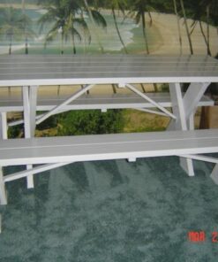 Dura-Trel Vinyl Picnic Table w/Unattached Benches 14 51uZtNYRkgL