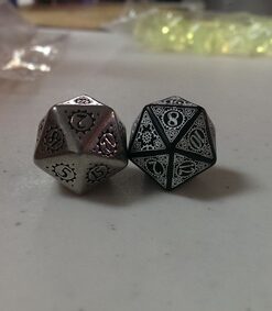 Q WORKSHOP Metal Steampunk Dice Set 7 Polyhedral Pieces 21 51uehUc8zHL