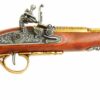 Denix 18th Century Flintlock Pistol with Brass Ornate Handle Butt - Non-Firing Replica 47 51un8UIwA7L