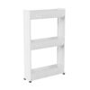 Lavish Store 3-Tier Rolling Cart – Narrow-Space Kitchen or Bathroom Slim Slide Shelves – Organization and Storage Furniture by Lavish Home, (L) 19.5” x (W) 5” x (H) 28”, White 5 51ur81yF4L