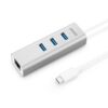 Anker 3-Port USB-C to USB 3.0 Aluminum Portable Data Hub, with 10 Mpbs, 100 Mbps, 1000 Mbps, or 1 Gigabit Network Adapter with Ethernet Port, for MacBook Pro 2016, ChromeBook, XPS and More 48 51utyBGgwsL