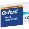 Oxford Ruled Index Cards, 3" x 5", White, 100-Pack (31)