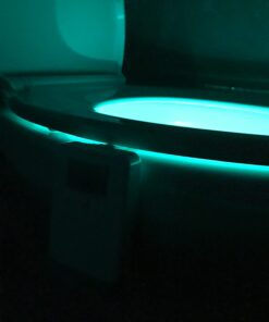 LumiLux Toilet Light with Motion Detection Sensor - 16-Color LED Bathroom Toilet Bowl Light (White) 1 Pack 46 51v5wXZ9saL