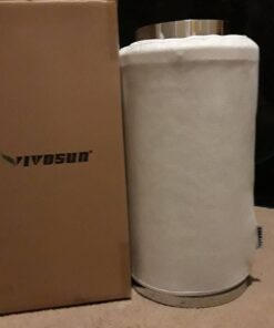 VIVOSUN Ventilation Kit 6 Inch 390 CFM Inline Duct Fan with 6" x 16"Carbon Filter Odor Control System with Australia Virgin Charcoal for Grow Tent Ventilation R6 w/ Carbon Filter 49 51vDMLhHDSL