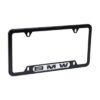 BMW License Plate Frame with BMW Wording (Black) Black