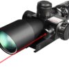 CVLIFE 2.5-10x40e Red & Green Illuminated Scope with 20mm Mount Red Laser
