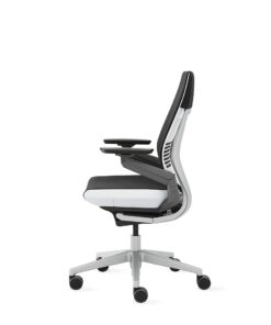 Steelcase Gesture Office Chair - Ergonomic Work Chair with Wheels for Carpet - Comfortable Office Chair - Intuitive-to-Adjust Chairs for Desk - 360-Degree Arms - Licorice Fabric 14 51vF5PcFxAL