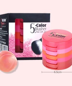 UCANBE 5 Colors Face Blusher Palette Waterproof Matte Long Lasting Lightweight Blush Powder Pink Coral Blushing Pallet with Brush Mirror Women Makeup Gift Set Kit 35 51vKWePDRgL