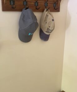 Rustic Wall Mounted Coat Rack Shelf - Brown Wooden Country Style 24" Entryway Shelf with 5 Rustic Hooks - Solid Pine Wood. Perfect touch for your Entryway, Mudroom, Kitchen, Bathroom and More (Brown) 1- Rustic Brown 30 51vLJ2zVmIL