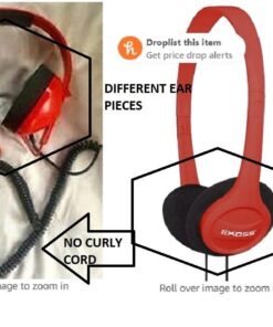 Koss KPH7R Portable On-Ear Headphone with Adjustable Headband - Red 9 51vNSqcZvSL