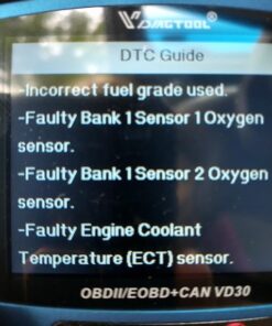 VDIAGTOOL VD30 Enhanced OBD2 Scanner, Car Code Reader, Universal Check Engine Light Code Reader, Auto Diagnostic Tool for All OBDII Vehicles, Turn Off CEL, Read/Clear Codes, Live Data, Voltage Test Blue 41 51vQ0VCN12L