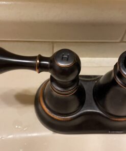 Derengge F-4501-NB 2 Handle Oil Rubbed Bronze Bathroom Sink Faucet with Pop up Drain,cUPC NSF AB1953 27 51vUK1XwQoL