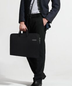 ARVOK 17 17.3 Inch Water-Resistant Canvas Fabric Laptop Sleeve with Handle&Zipper Pocket/Notebook Computer Case/Ultrabook Carrying Bag for HP/Dell/Lenovo/A sus/Acer/Samsung, Black 17 inch 29 51vUY2HxdFL 1