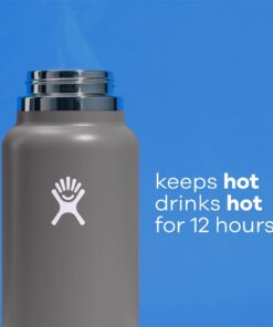 Hydro Flask Stainless Steel Wide Mouth Water Bottle with Flex Cap and Double-Wall Vacuum Insulation 32 Oz Black 20 51vUmcPDc0L