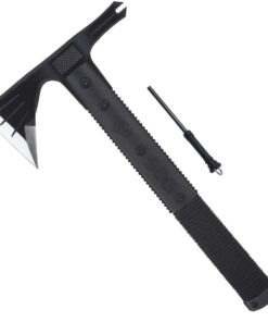 SOG Survival Hawk - Specialty Outdoor Tactical Hatchet, Fire Starter, Nail Puller, Hammer, Multi-Purpose Blade with Reflective Paracord Wrapped Handle (SK1001-CP),Black Survival Tomahawk 23 51vYk3D17KL
