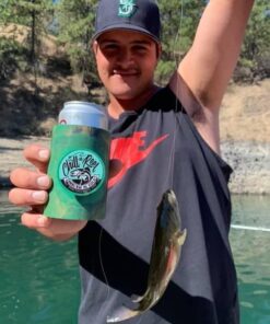 Chill-N-Reel Fishing Can Cooler (from Shark Tank) | Hard Shell Drink Holder with Hand Line Reel Attached | Fits Any Standard Insulator Sleeve or Coozie | Unique Fun Fishing Gift Camo 26 51vZrbsOcLL