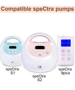 Maymom Flange Adapter Compatible with Spectra S1, Spectra S2; Connects Maymom Breastshield/Maymom Bottle and Spectra Backflow Protector (Maymom Flange Adapter, Yellow) Yellow_2pc 27 51vhZ0AUfYL