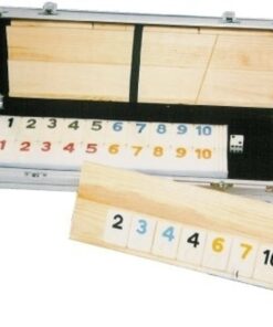 CHH Deluxe Rummy with Wooden Racks in Aluminum Case