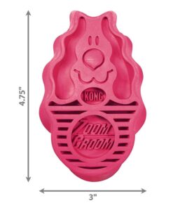 KONG - ZoomGroom - Dog Brush for Grooming and Shampooing - Red Brush for Large Dogs Standard Packaging 23 51vlIQ3wexL