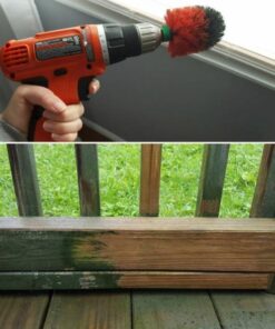 Drill Brush - Outdoor Scrub Brush - Patio, Concrete Pools, Bird Bath, Garden Fountains, Statues - Monuments and Headstones - Granite, Marble Cleaner - Spin Brush 17 51vnCyLyFpL