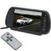 BW 7 Inch 16:9 TFT LCD Widescreen Car Monitor Car Rear View Mirror with Touch Button, HD 800(W)x 480(H) Resolution, Two Ways of Video input 65 51vqRFnoTyL