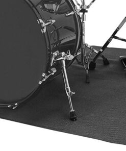 On-Stage DMA4450 DrumFire Non Slip Drum Mat with Bag, 4' x 4' 4x4 8 51vrRLI7V9L