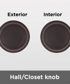 Alternative view of Kwikset Juno Interior Passage Door Knob, Handle For Closet and Hallway Doors, Non-Locking Doorknob in Venetian Bronze, with Microban Protection No Size Transitional