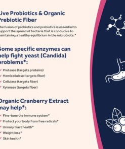 Doctor's Recipes Probiotics for Women, 100 Billion CFU 32 Strains, with Prebiotic Fiber, Enzymes & Cranberry, Vaginal Urinary Digestive & Immune, No Yeast, Shelf Stable, Delayed Release, 30 Caps 16 51vwXCpNQML