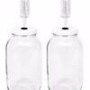 Home Brew Ohio One Gallon Wide Mouth Jar with Lid and Econolock (Set of 2) 25 51vygMSST2L