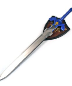 Alternative view of Zelda Link Master Sword Twilight Princess Fantasy Sword with Plaque - Blue (Blue)