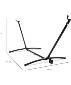 Best Choice Products Portable Heavy-Duty 9ft Steel Hammock Stand w/Built-in Wheel, Carrying Case, Weather-Resistant Finish, 450lb Capacity 30 51w3dmsbIRS