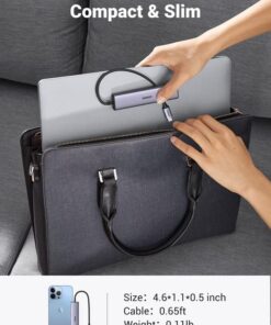 UGREEN USB C Hub, 4 Ports USB C to USB Hub with 4 USB 3.0 5Gbps Ports, Aluminium USB-C Multiport Splitter for PC Laptop MacBook Pro/Air iMac iPad Pro Surface, iPhone 15/15 Pro, Galaxy S23, and More 13 51w4mS53zBL