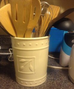 Alternative view of Signature Housewares Sorrento Collection Tool Jar, Ivory Antiqued Finish