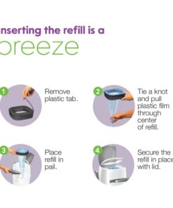 Litter Genie Refill Bags (1-Pack) | Multi-Layers of Odor-Barrier Technology | 1 Square Refill Cartridge Lasts Up to 2 Months Per Cat 18 51wH3xpjYVL